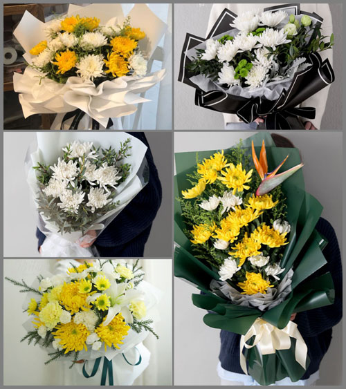 山东莱芜钢城区辛庄镇岔道村白事花束代送